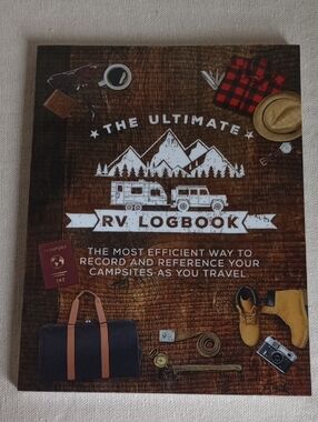 The Ultimate RV Logbook - Brown Woodgrain Cover
